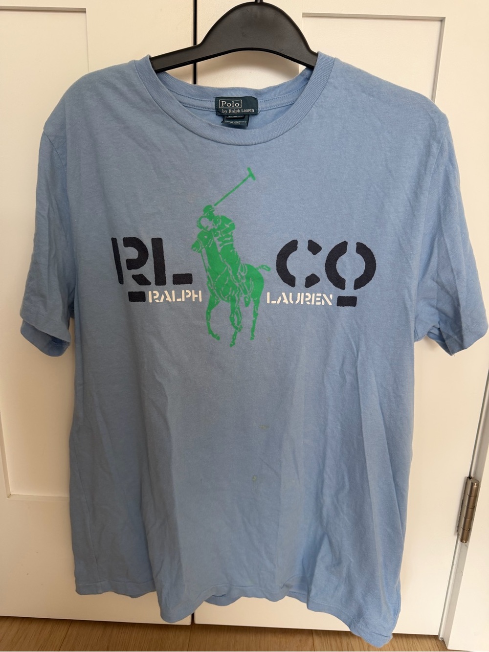 Polo Ralph Lauren RLCO Boys Gray Short-Sleeve Graphic Polo Tee-size 18-20